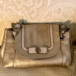 Ferragamo Handbag Metallic Leather